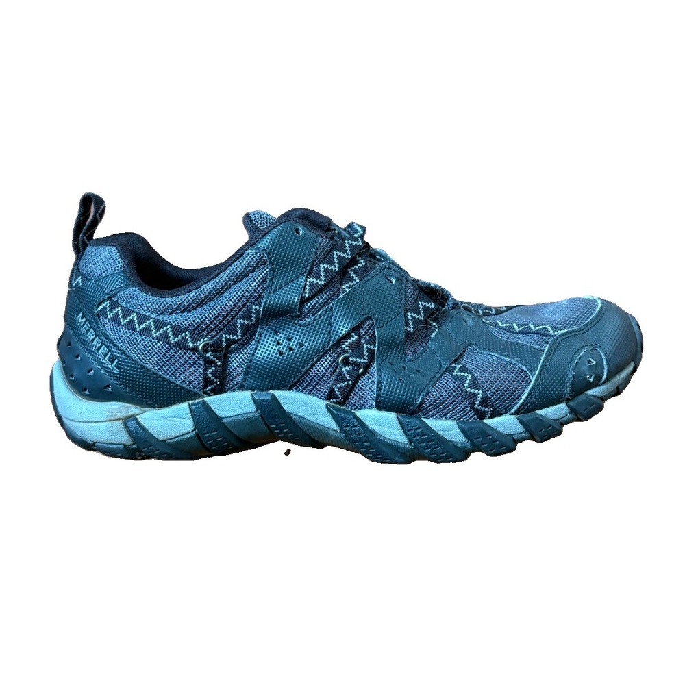 Men's Merrell Waterpro Maipo 2 Shoes Hiking Outdoor Sz 8 No Laces Black
